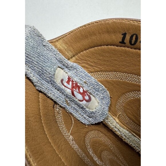 Rios of Mercedes Kemo Sabe Western Cowboy Boots Blue Jean Roughout Womens Sz 7.5 - Picture 10 of 13